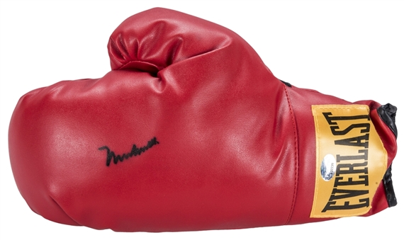 Muhammad Ali Autographed Red Everlast Glove (PSA/DNA)